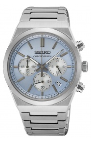 Seiko ∅40 mm - 10 ATM, Esfera azul claro - SSB459P1