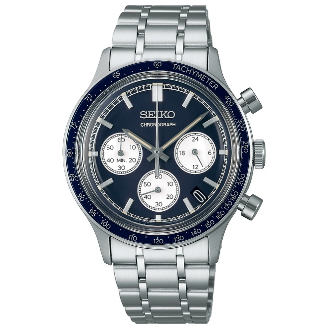 Seiko ∅38,7 mm - 5 ATM, Esfera azul - SSB477P1