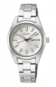 Seiko ∅29,8 mm - 10 ATM, Esfera plateada - SUR349P1