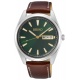 Seiko ∅40,2 mm - 10 ATM, Esfera verde, correa de piel de vaca - SUR449P1