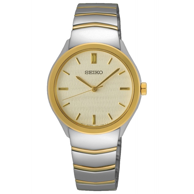 Seiko ∅30 mm - 5 ATM, Esfera champán - SUR550P1