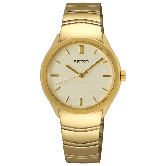 Seiko ∅30 mm - 5 ATM, Esfera champán - SUR552P1