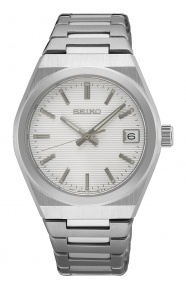 Seiko ∅34 mm - 10 ATM, Esfera plateada - SUR573P1