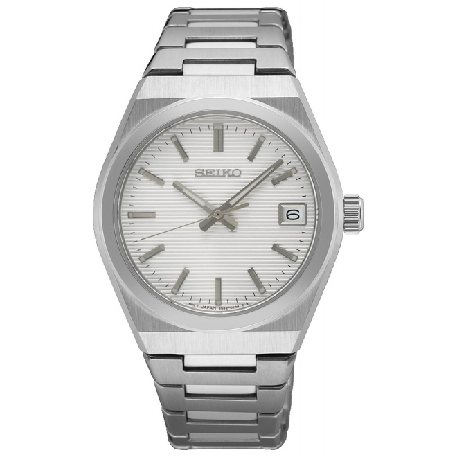 Seiko ∅34 mm - 10 ATM, Esfera plateada - SUR573P1