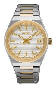 Seiko ∅34 mm - 10 ATM, Esfera plateada - SUR578P1