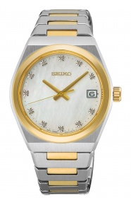 Seiko ∅34 mm - 10 ATM, Esfera nácar blanco - SUR604P1