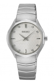Seiko ∅30 mm - 5 ATM, Esfera plateada - SUR615P1
