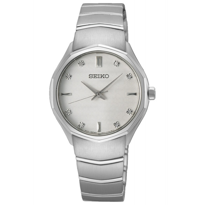 Seiko ∅30 mm - 5 ATM, Esfera plateada - SUR615P1