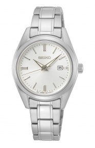 Seiko ∅29,8 mm - 10 ATM, Esfera plateada - SUR633P1