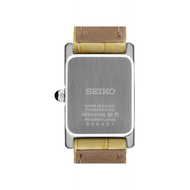 Seiko ∅18,9 mm, Esfera plateada, correa de piel de vaca - SWR095P1