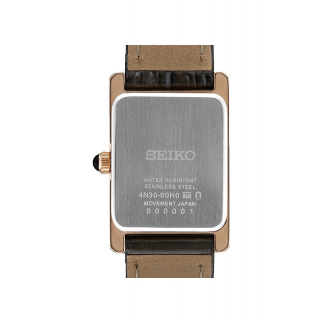 Seiko ∅18,9 mm, Esfera plateada, correa de piel de vaca - SWR096P1