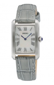 Seiko ∅22,2 mm - 5 ATM, Esfera nácar blanco, correa de piel de vaca - SWR099P1