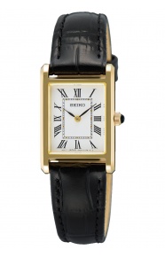 Seiko ∅19,6 mm - 5 ATM, Esfera blanca, correa de piel de vaca - SWR108P1