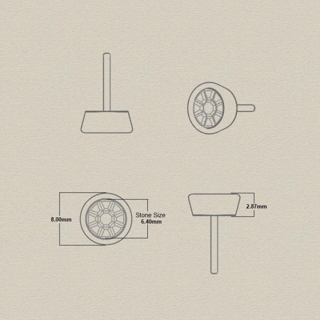 Pendientes de oro de 18 Kt con diamantes de 0,70 ct