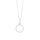 Colgante Inicial de oro blanco de 18 Kt con diamantes de 0,06 a 0,11 ct