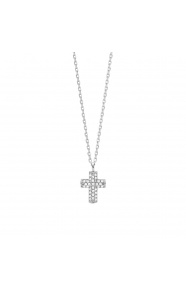 Colgante Micropavé de oro blanco de 18 Kt con diamantes de 0,12 a 0,50 ct