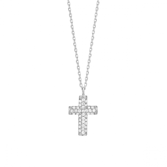 Colgante Micropavé de oro blanco de 18 Kt con diamantes de 0,12 a 0,50 ct