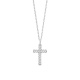 Colgante Micropavé de oro blanco de 18 Kt con diamantes de 0,12 a 0,50 ct