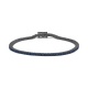 Pulsera Rivière de titanio con zafiro azul