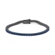 Pulsera Rivière de titanio con zafiro azul