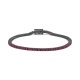 Pulsera Rivière de titanio con rubí