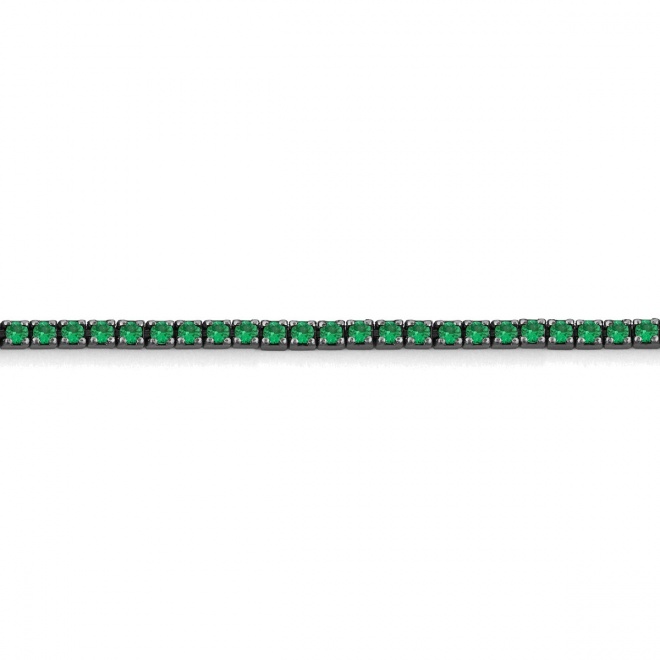 Pulsera Rivière de titanio con tsavorita