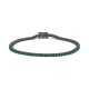 Pulsera Rivière de titanio con tsavorita