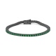 Pulsera Rivière de titanio con tsavorita