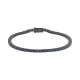 Pulsera Rivière de titanio con zafiro azul