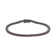 Pulsera Rivière de titanio con rubí