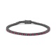 Pulsera Rivière de titanio con rubí