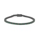 Pulsera Rivière de titanio con tsavorita