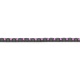 Pulsera Rivière de titanio con zafiro rosa