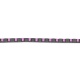 Pulsera Rivière de titanio con zafiro rosa