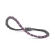 Pulsera Rivière de titanio con zafiro rosa