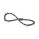 Pulsera Rivière de titanio con zafiro azul y diamantes