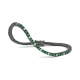 Pulsera Rivière de titanio con tsavorita y diamantes