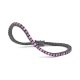 Pulsera Rivière de titanio con zafiro rosa y diamantes
