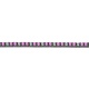 Pulsera Rivière de titanio con zafiro rosa y diamantes