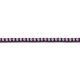 Pulsera Rivière de titanio con zafiro rosa y diamantes