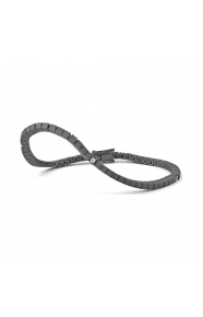 Pulsera Rivière de titanio con diamantes de 0,14 a 0,29 ct