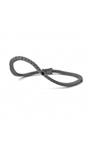 Pulsera Rivière de titanio con espinela