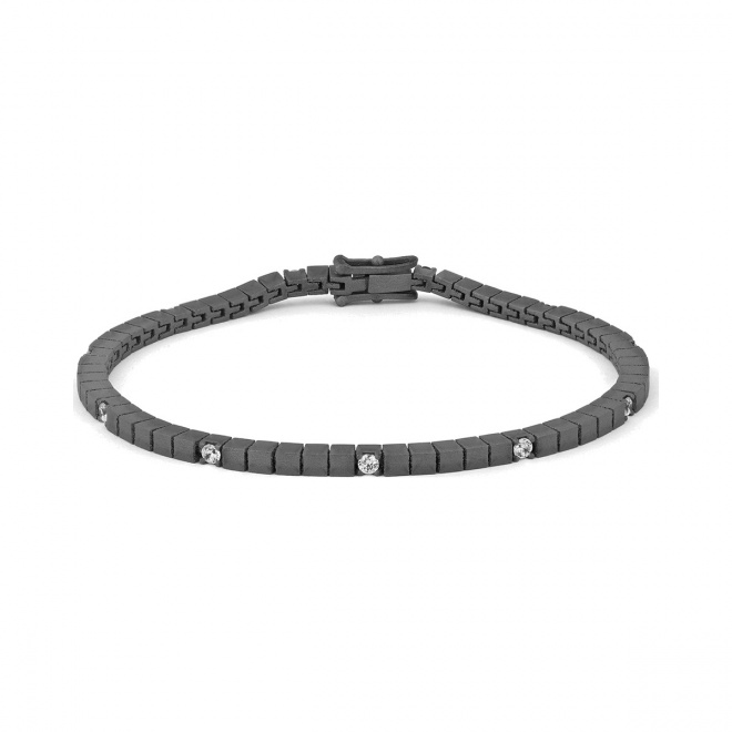 Pulsera Rivière de titanio con diamantes de 0,55 a 0,60 ct