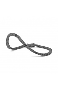 Pulsera Rivière de titanio con espinela