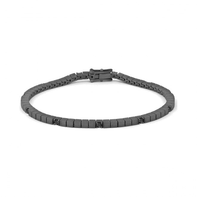 Pulsera Rivière de titanio con espinela