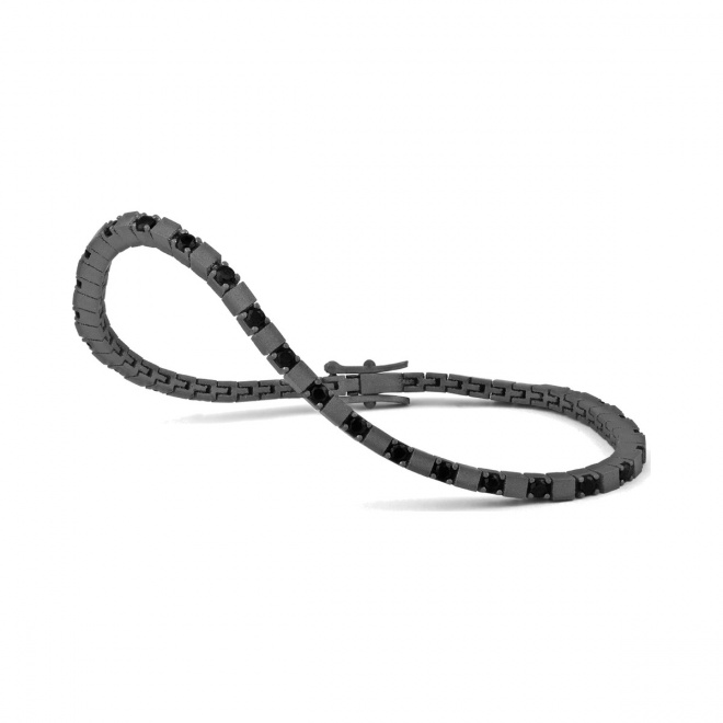 Pulsera Rivière de titanio con espinela