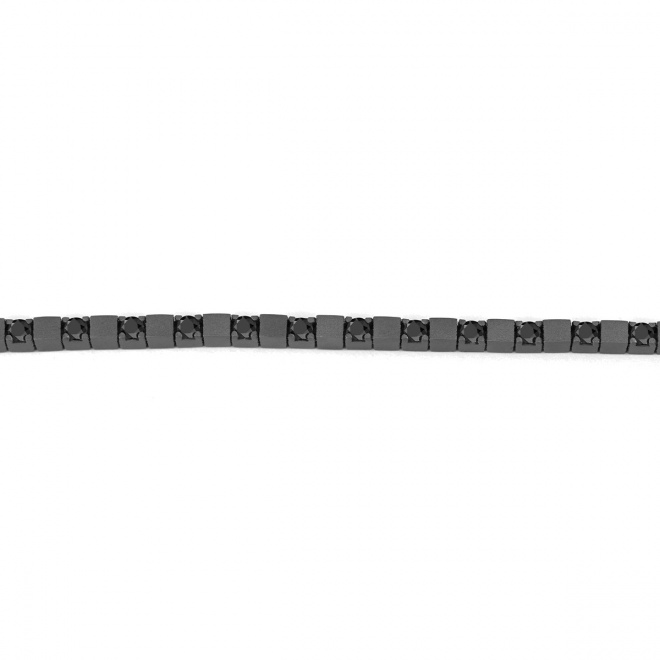 Pulsera Rivière de titanio con espinela