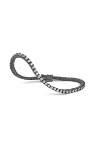Pulsera Rivière de titanio con diamantes de 1,70 a 3,70 ct