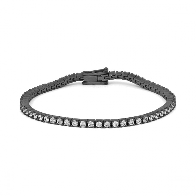 Pulsera Rivière de titanio con diamantes de 1,70 a 3,70 ct