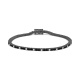 Pulsera Rivière de titanio con diamantes negros de 2,00 a 4,20 ct